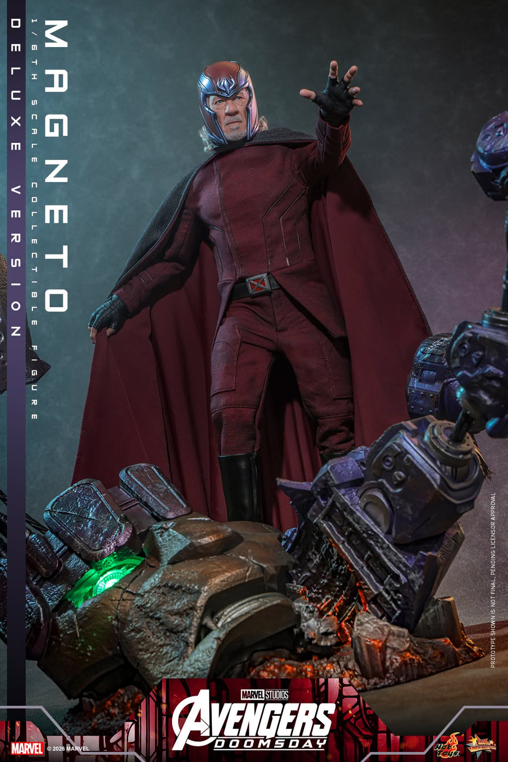 Hot Toys MMS912 / MMS913 Avengers: Doomsday - 1/6th scale Magneto Collectible Figure (Standard / Deluxe Version)