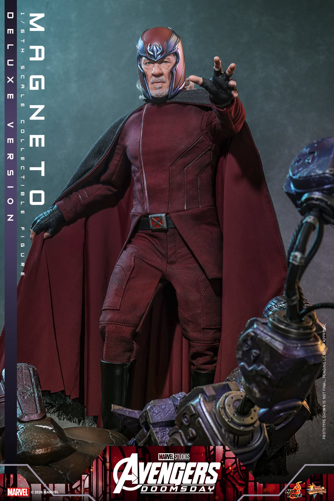 Hot Toys MMS912 / MMS913 Avengers: Doomsday - 1/6th scale Magneto Collectible Figure (Standard / Deluxe Version)