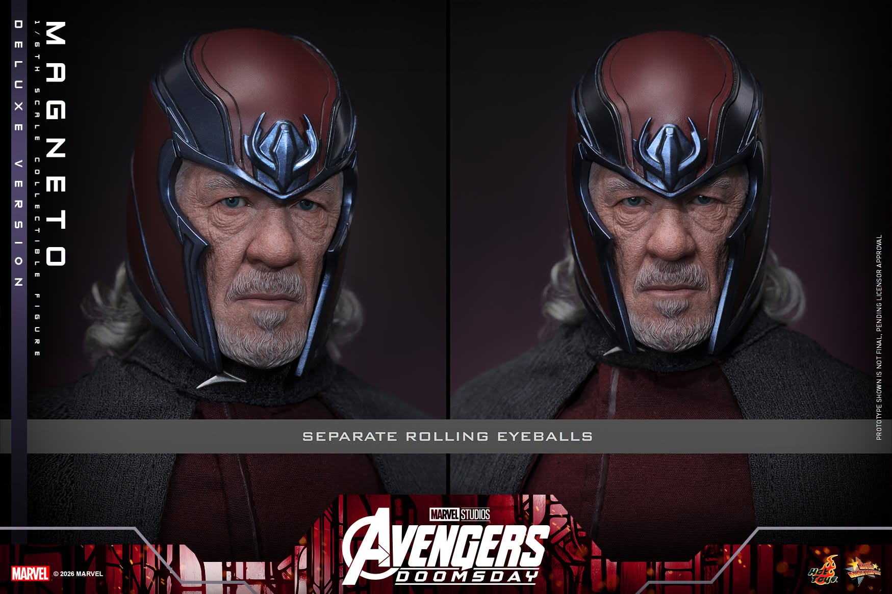 Hot Toys MMS912 / MMS913 Avengers: Doomsday - 1/6th scale Magneto Collectible Figure (Standard / Deluxe Version)