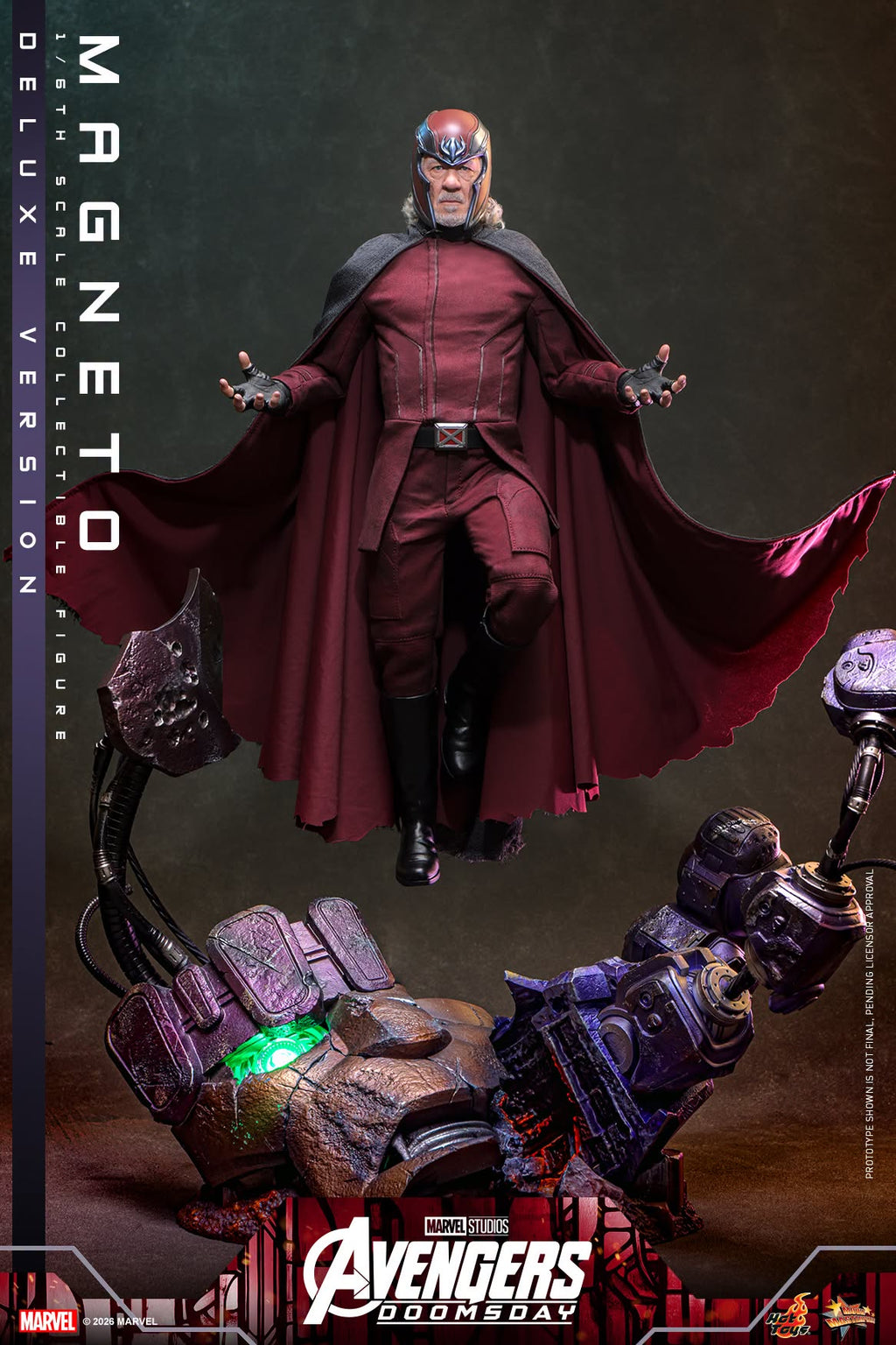 Hot Toys MMS912 / MMS913 Avengers: Doomsday - 1/6th scale Magneto Collectible Figure (Standard / Deluxe Version)