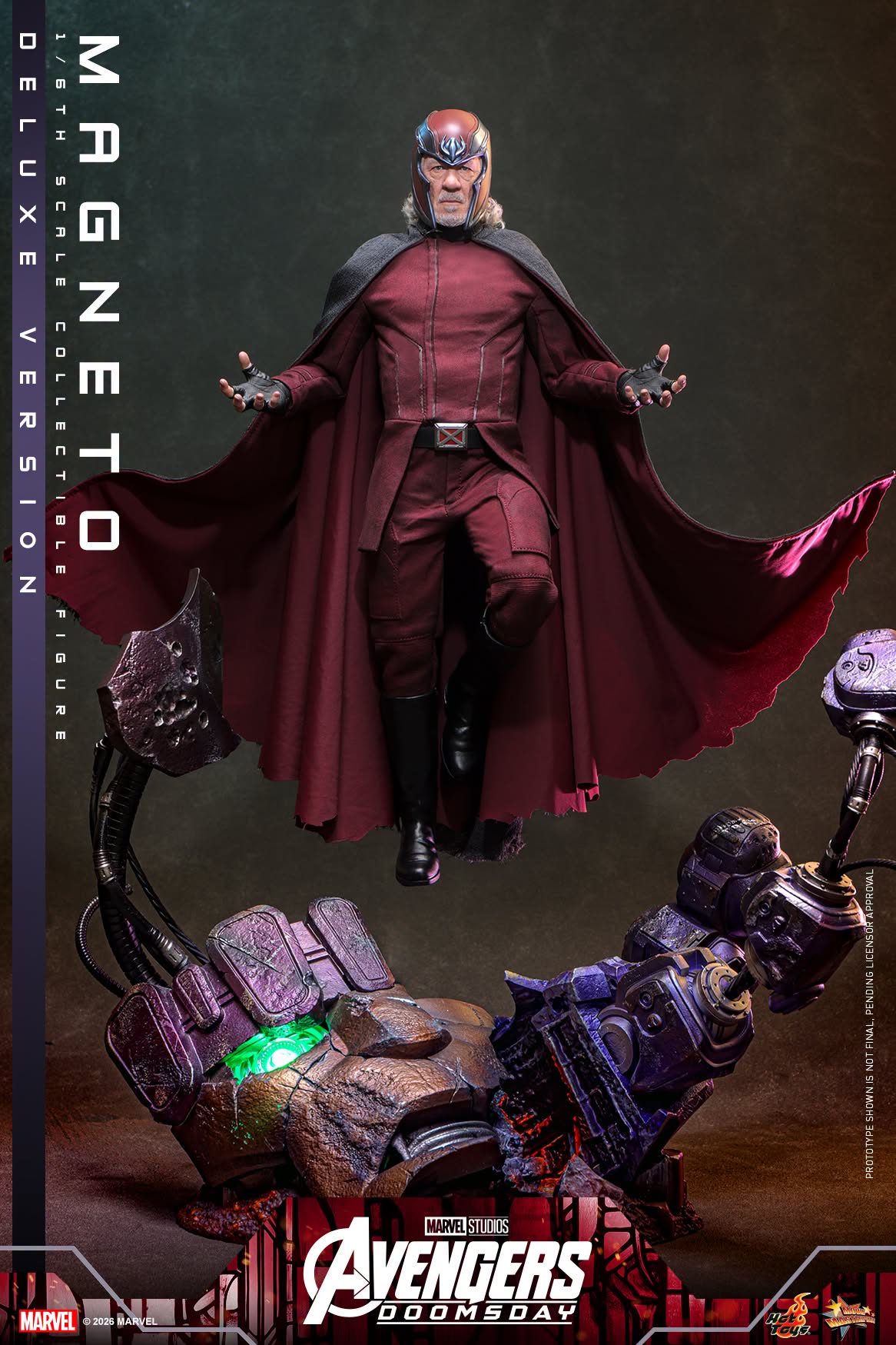 Hot Toys MMS912 / MMS913 Avengers: Doomsday - 1/6th scale Magneto Collectible Figure (Standard / Deluxe Version)