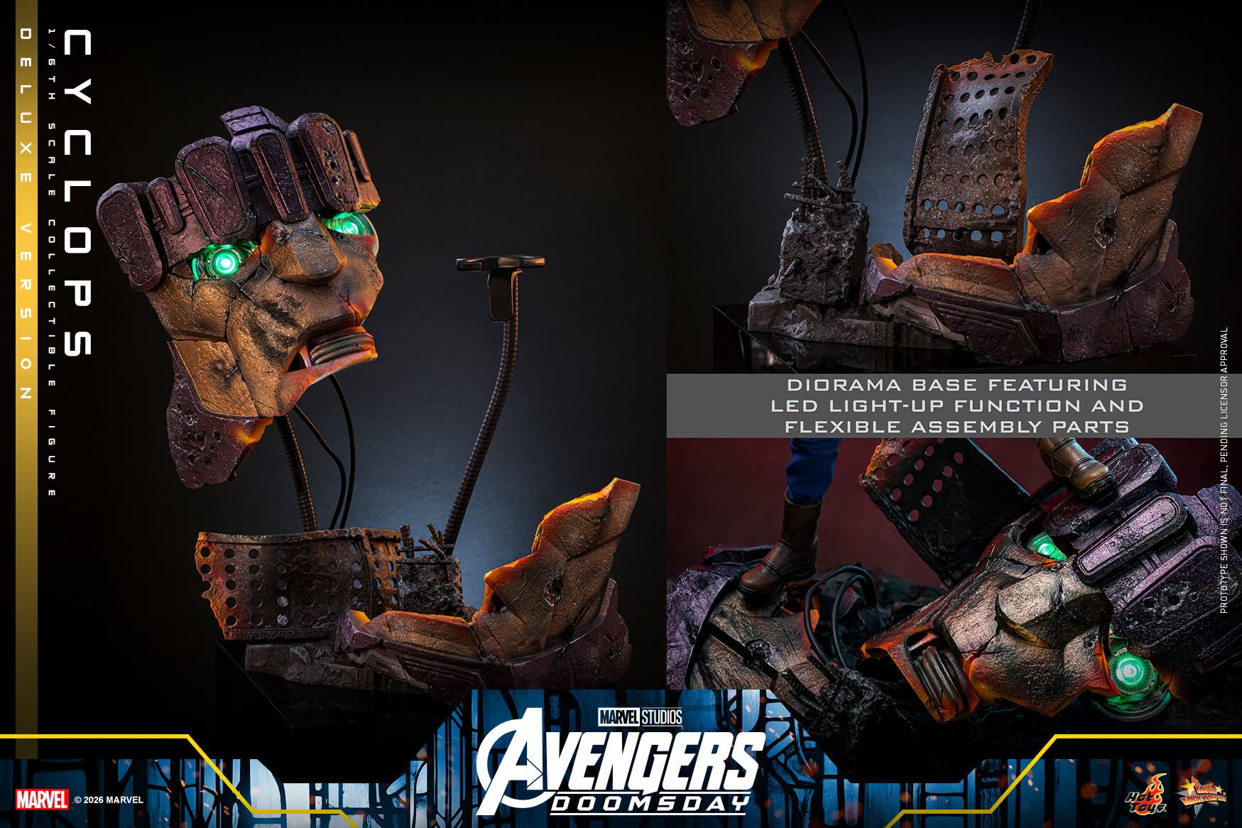 Hot Toys MMS908 / MMS909 Avengers: Doomsday - 1/6th scale Cyclops Collectible Figure (Standard / Deluxe Version)