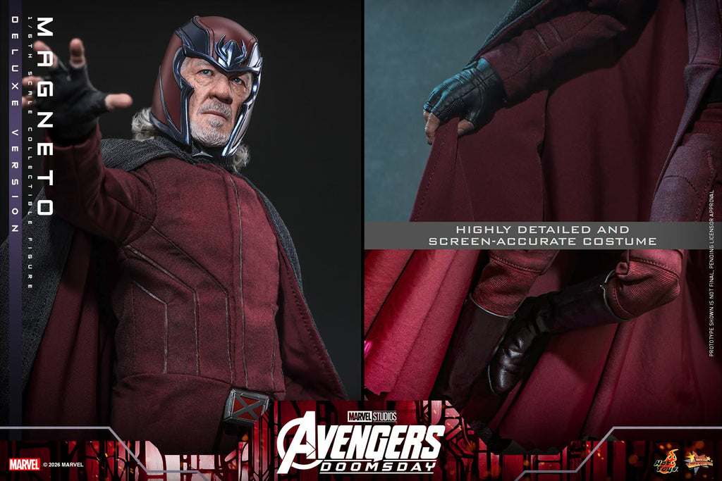 Hot Toys MMS912 / MMS913 Avengers: Doomsday - 1/6th scale Magneto Collectible Figure (Standard / Deluxe Version)