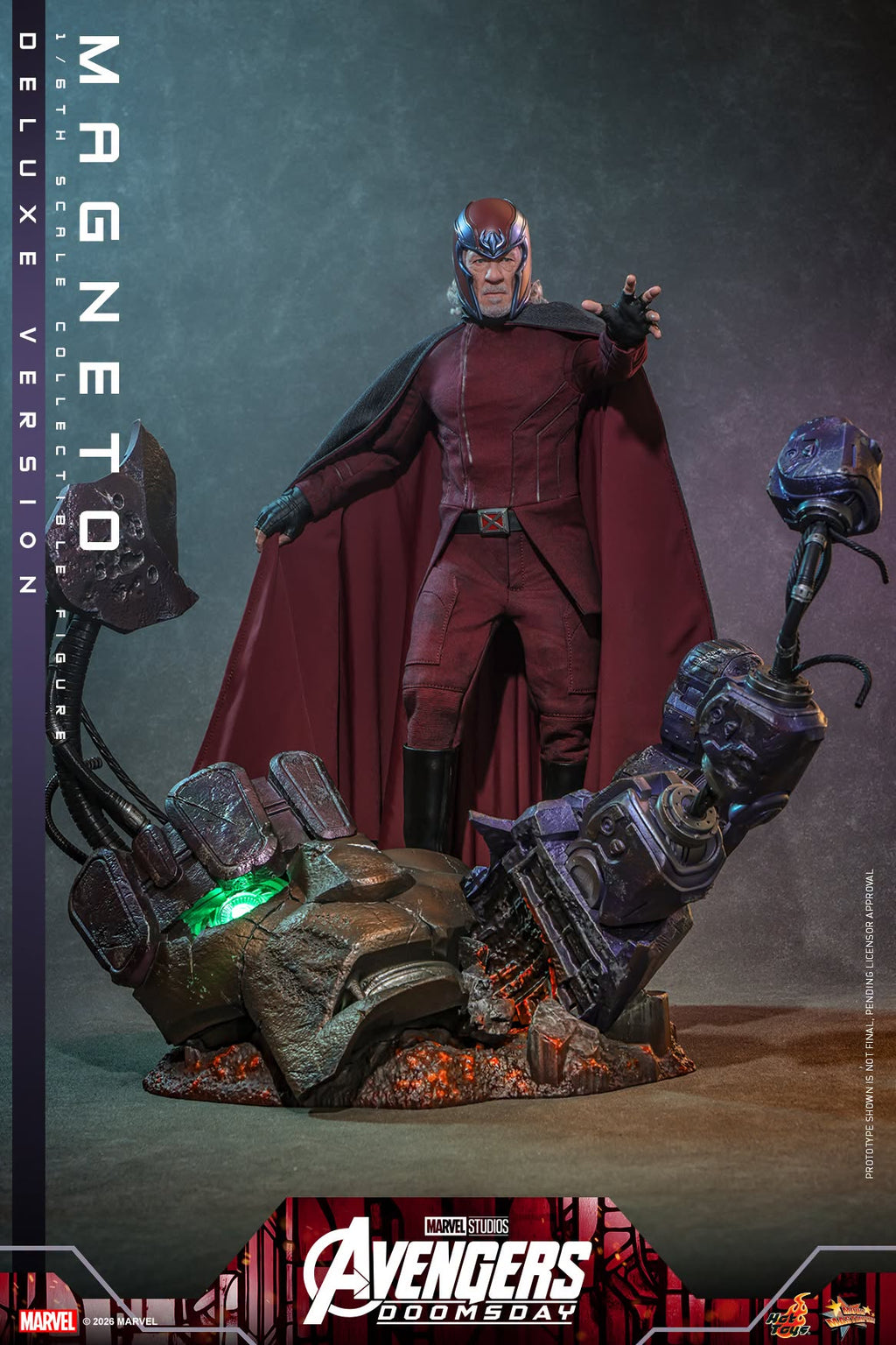 Hot Toys MMS912 / MMS913 Avengers: Doomsday - 1/6th scale Magneto Collectible Figure (Standard / Deluxe Version)