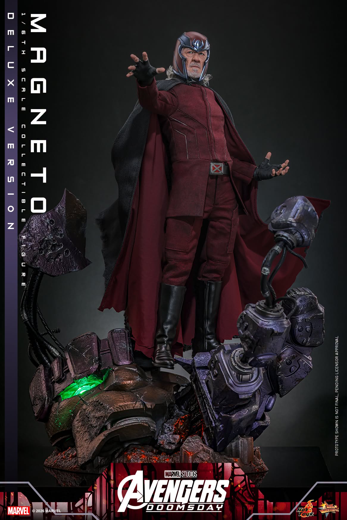 Hot Toys MMS912 / MMS913 Avengers: Doomsday - 1/6th scale Magneto Collectible Figure (Standard / Deluxe Version)