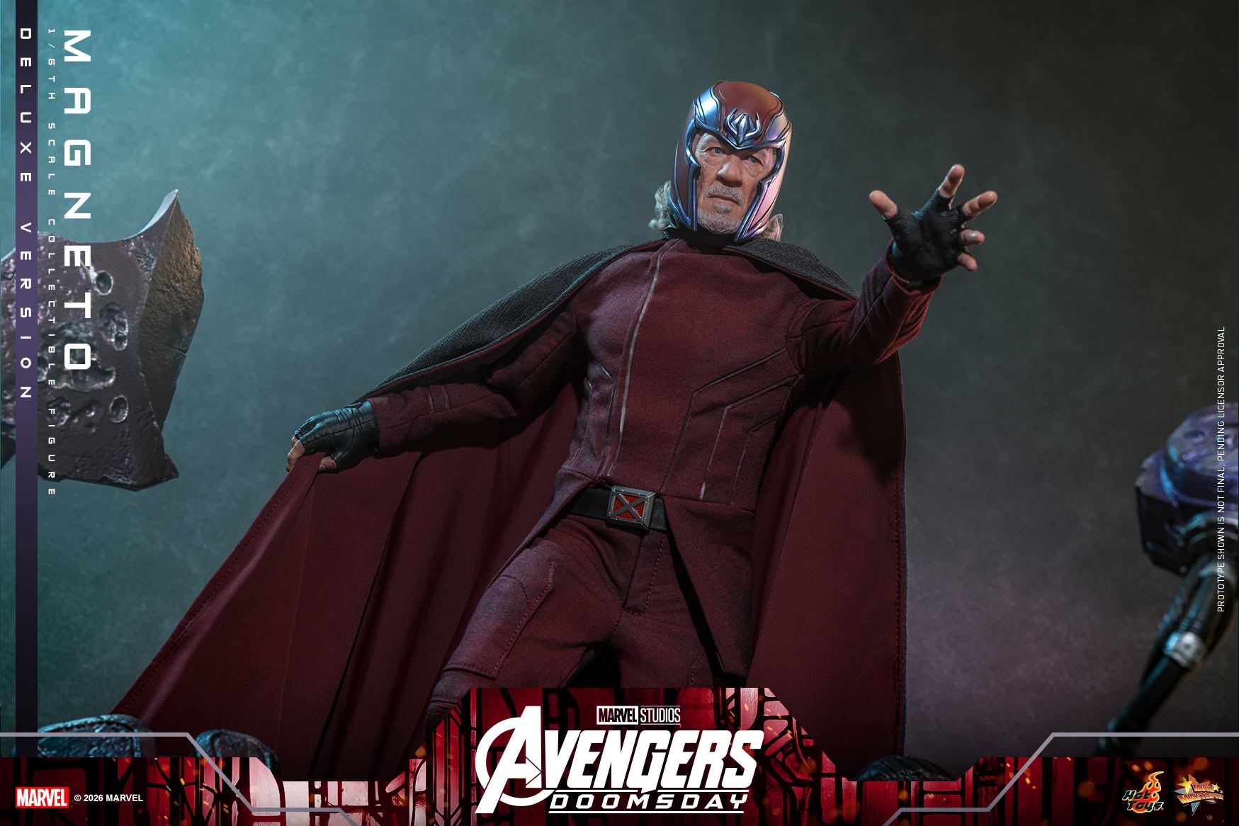 Hot Toys MMS912 / MMS913 Avengers: Doomsday - 1/6th scale Magneto Collectible Figure (Standard / Deluxe Version)