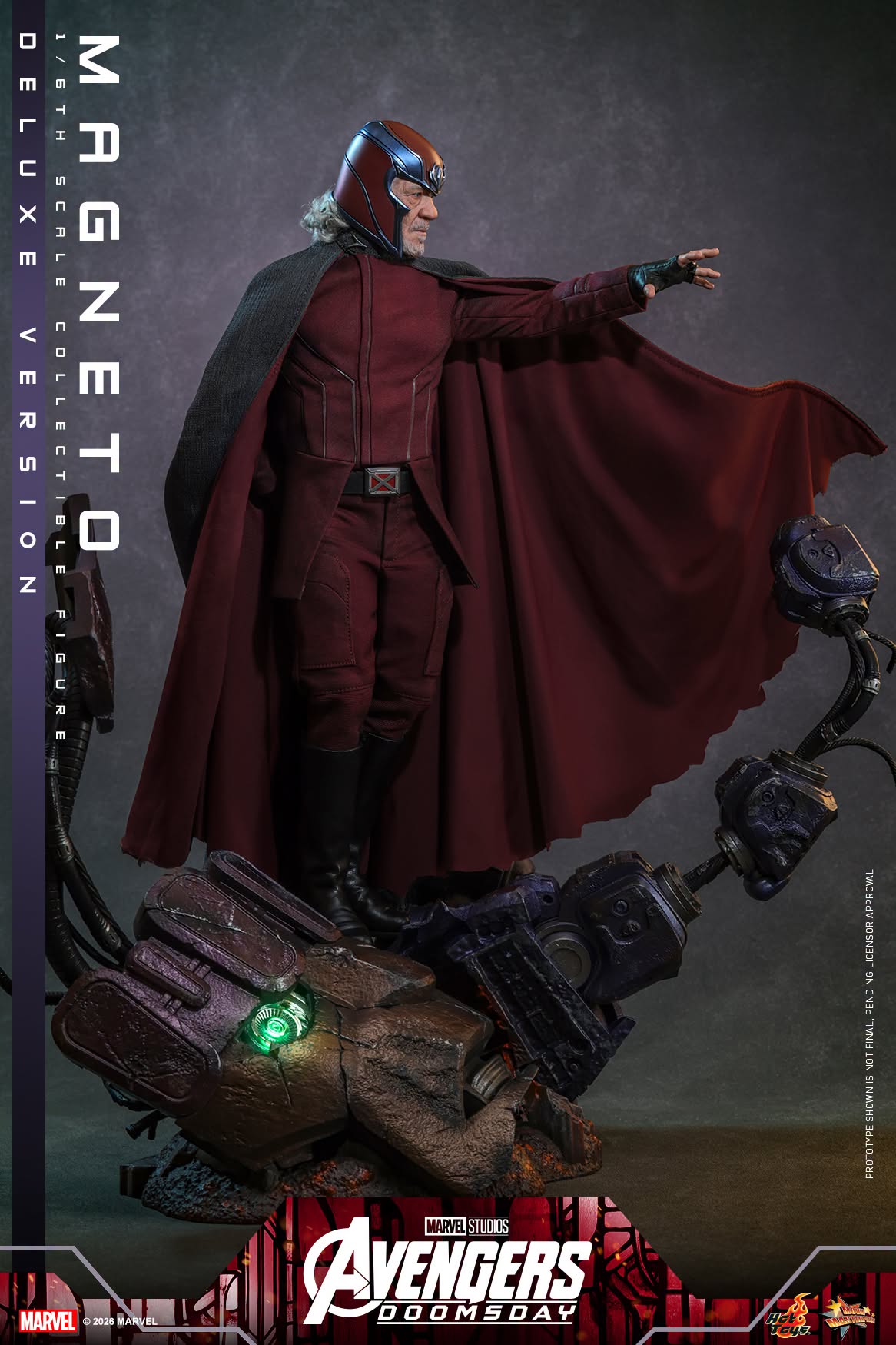 Hot Toys MMS912 / MMS913 Avengers: Doomsday - 1/6th scale Magneto Collectible Figure (Standard / Deluxe Version)