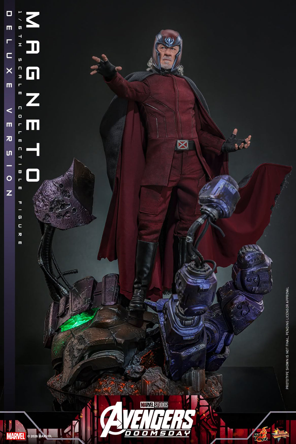 Hot Toys MMS912 / MMS913 Avengers: Doomsday - 1/6th scale Magneto Collectible Figure (Standard / Deluxe Version)