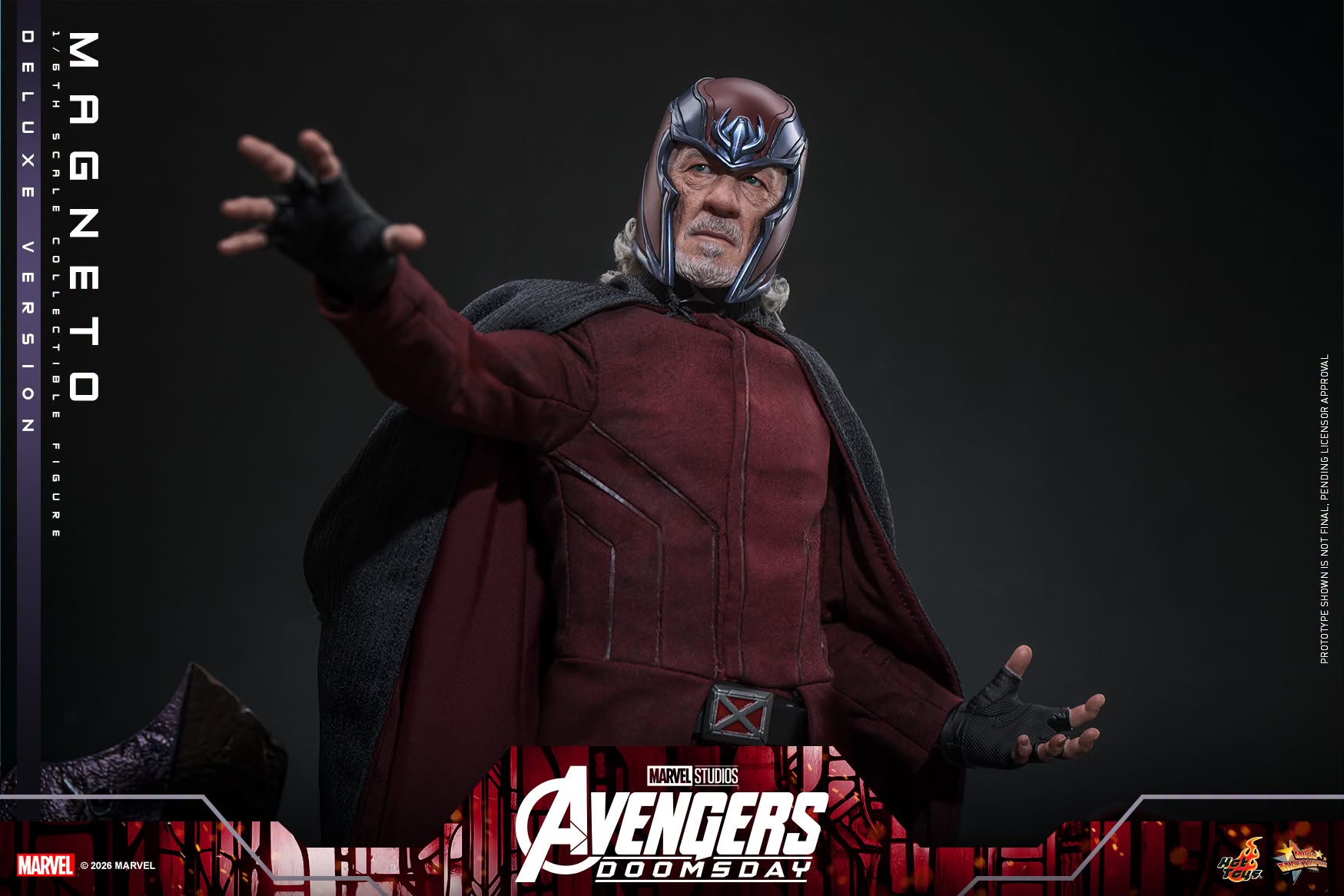 Hot Toys MMS912 / MMS913 Avengers: Doomsday - 1/6th scale Magneto Collectible Figure (Standard / Deluxe Version)