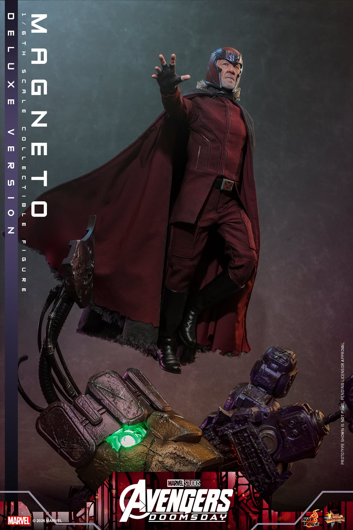 Hot Toys MMS912 / MMS913 Avengers: Doomsday - 1/6th scale Magneto Collectible Figure (Standard / Deluxe Version)