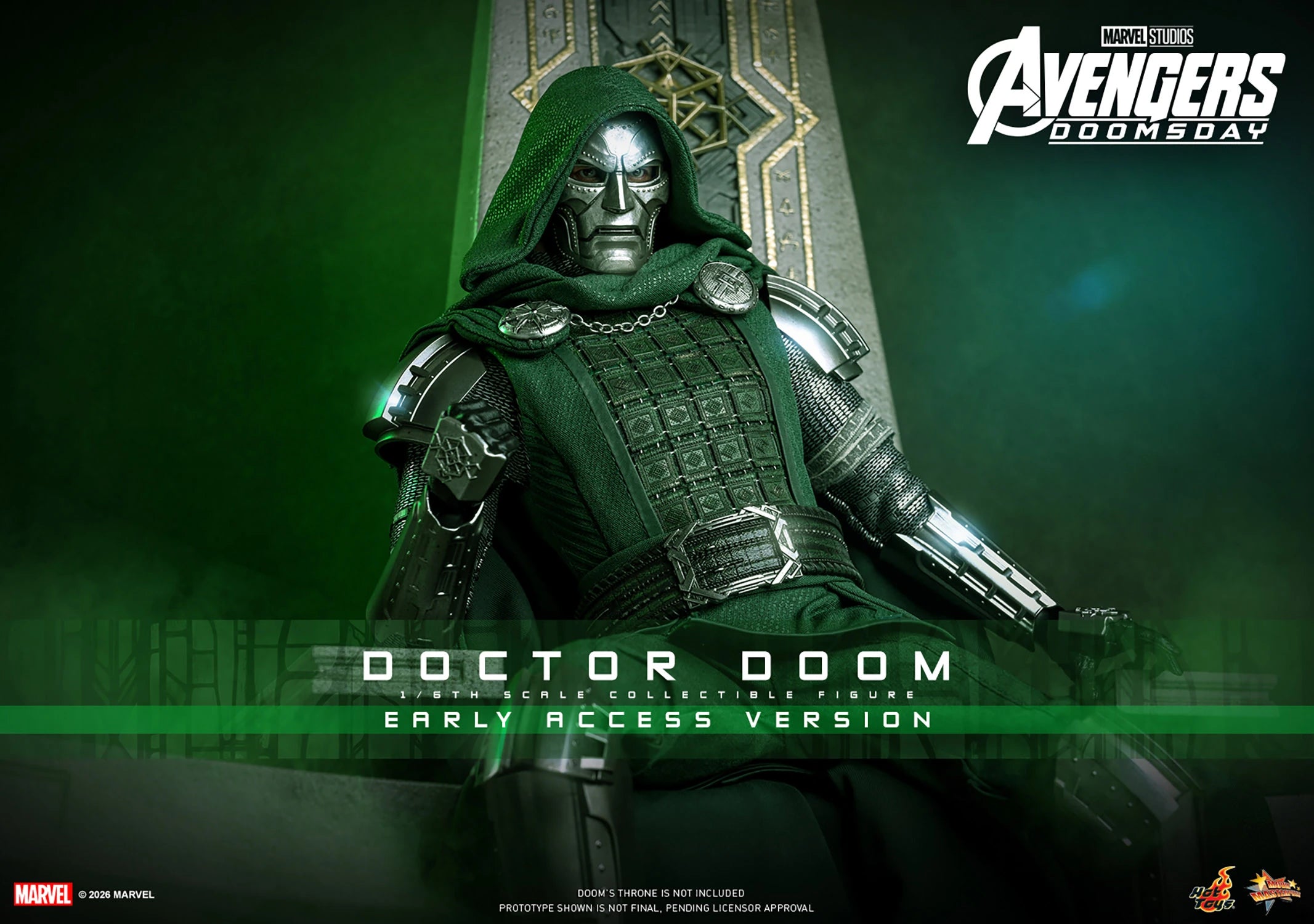 Hot Toys MMS906 / MMS 907 Avengers: Doomsday  1/6th scale Doctor Doom Collectible Figure (Standard / Ultimate Version) 1/6 Action Figure
