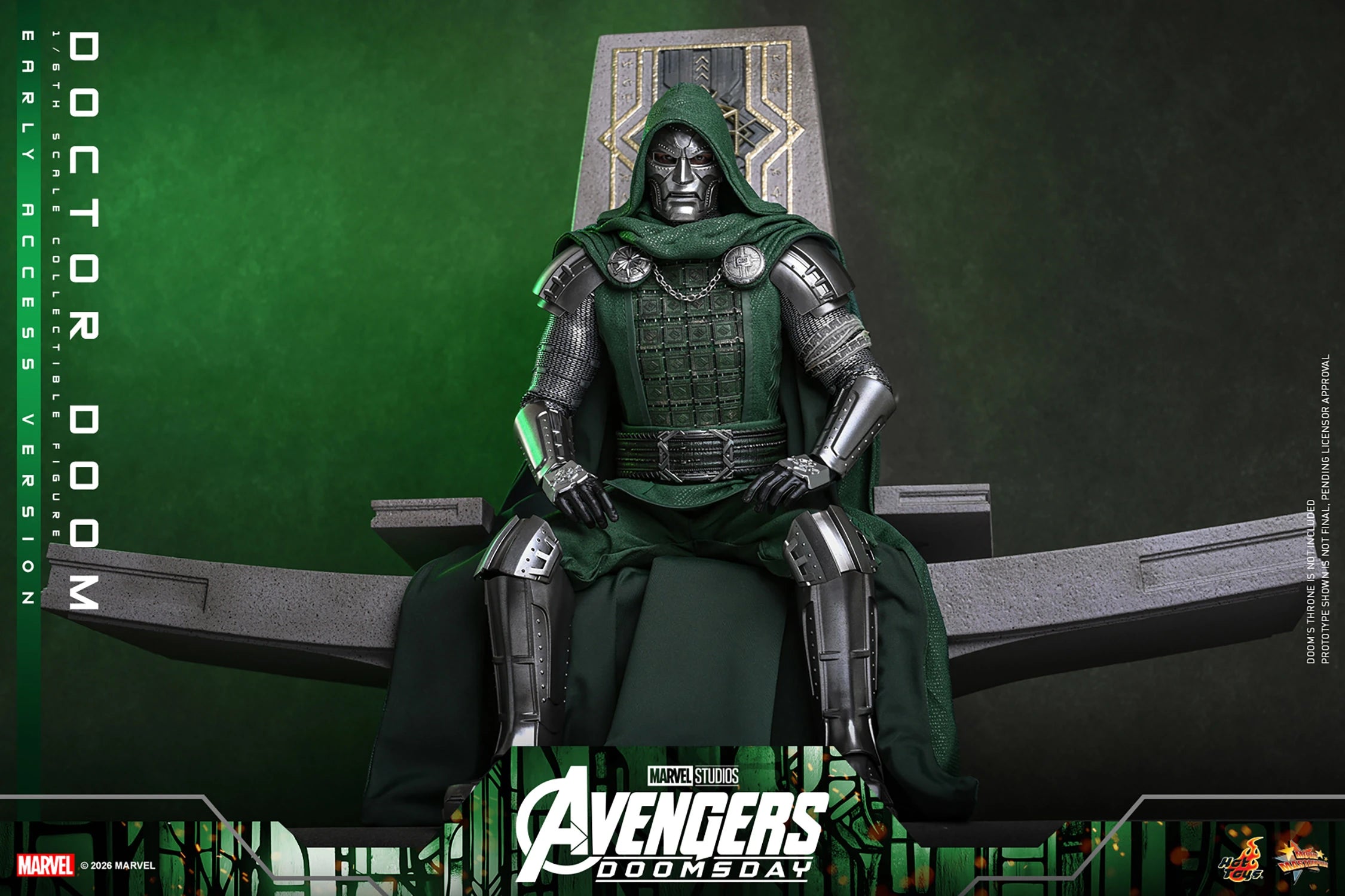 Hot Toys MMS906 / MMS 907 Avengers: Doomsday  1/6th scale Doctor Doom Collectible Figure (Standard / Ultimate Version) 1/6 Action Figure