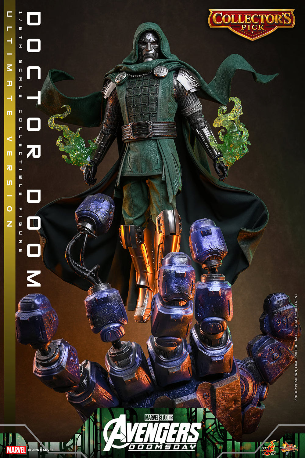 Hot Toys MMS906 / MMS 907 Avengers: Doomsday  1/6th scale Doctor Doom Collectible Figure (Standard / Ultimate Version) 1/6 Action Figure
