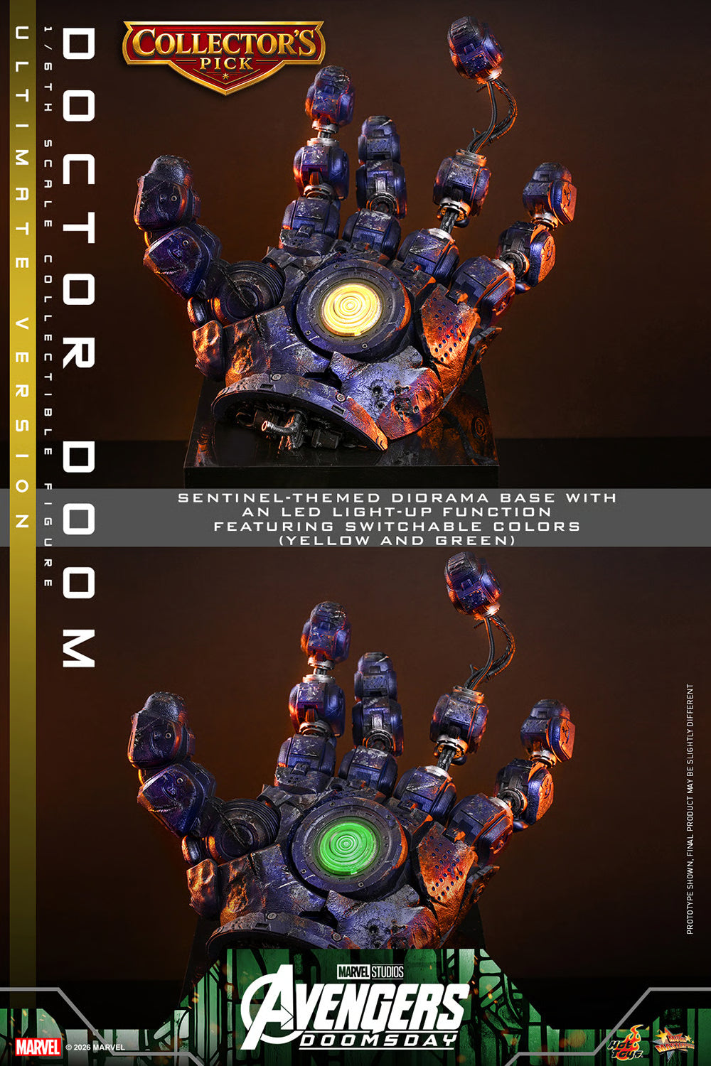 Hot Toys MMS906 / MMS 907 Avengers: Doomsday  1/6th scale Doctor Doom Collectible Figure (Standard / Ultimate Version) 1/6 Action Figure