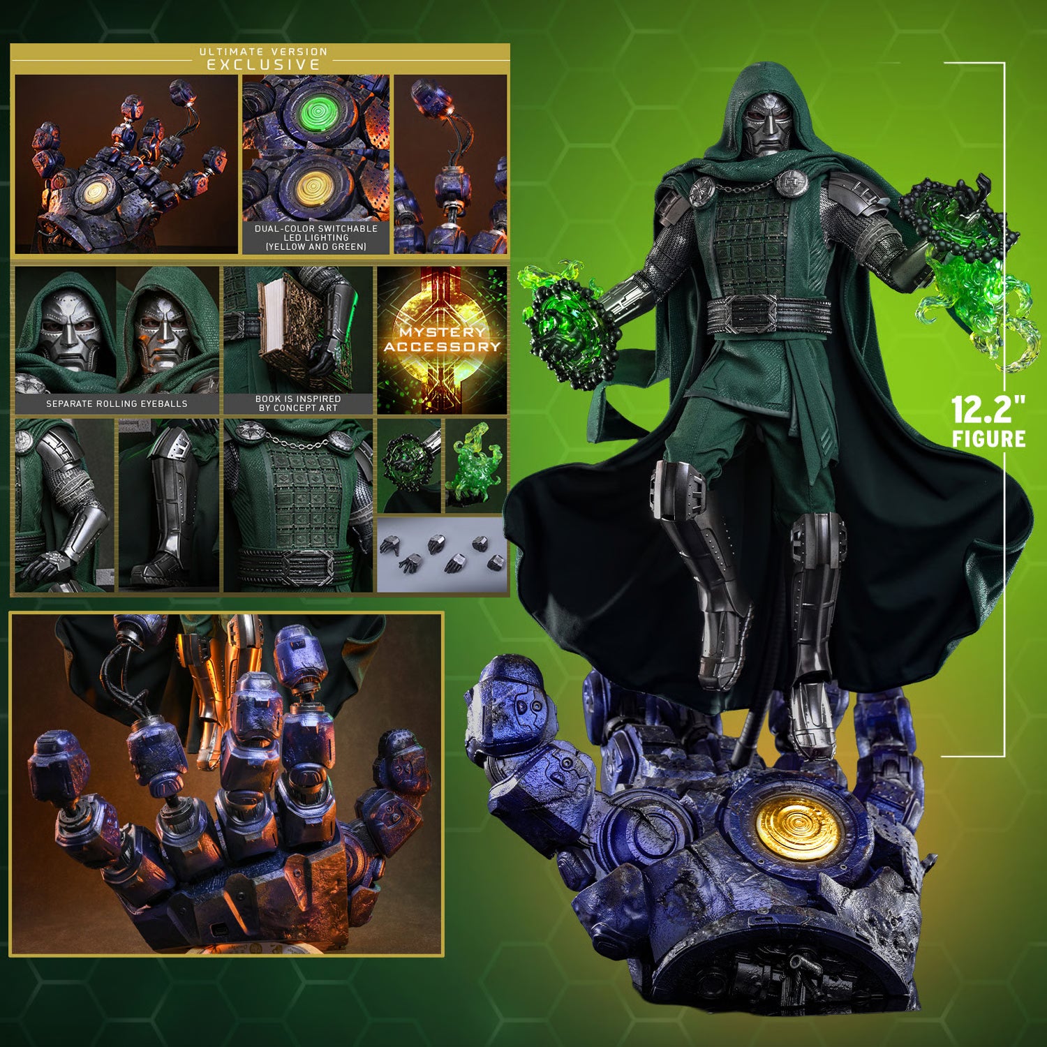 Hot Toys MMS906 / MMS 907 Avengers: Doomsday  1/6th scale Doctor Doom Collectible Figure (Standard / Ultimate Version)