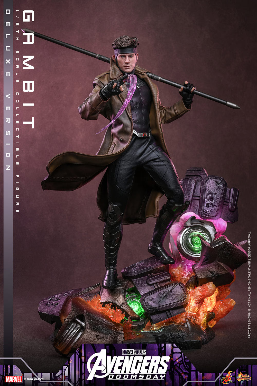 Hot Toys MMS910 / MMS 911 Avengers: Doomsday  1/6th scale Gambit Collectible Figure (Standard / Deluxe Version) 1/6 Action Figure