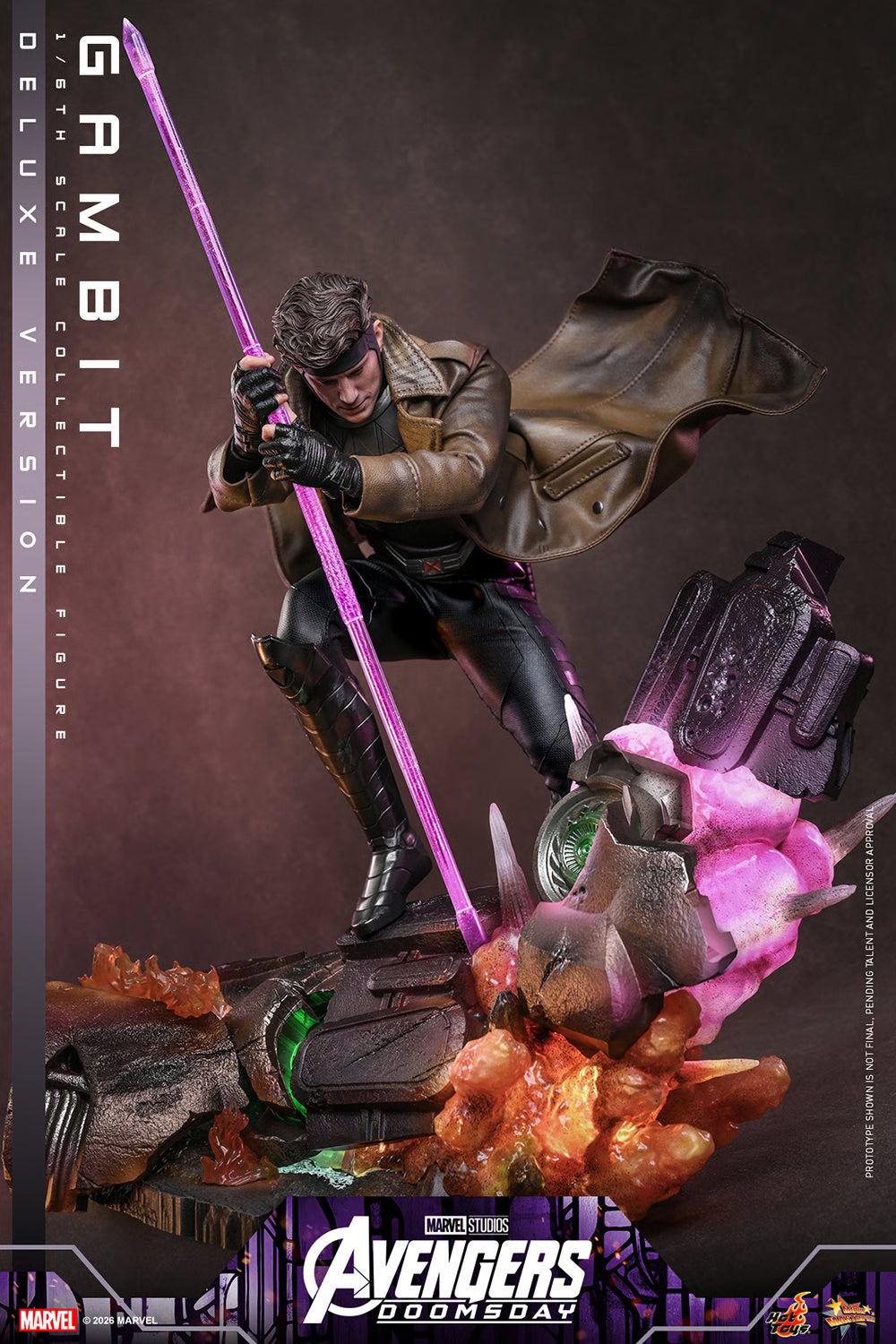 Hot Toys MMS910 / MMS 911 Avengers: Doomsday  1/6th scale Gambit Collectible Figure (Standard / Deluxe Version) 1/6 Action Figure