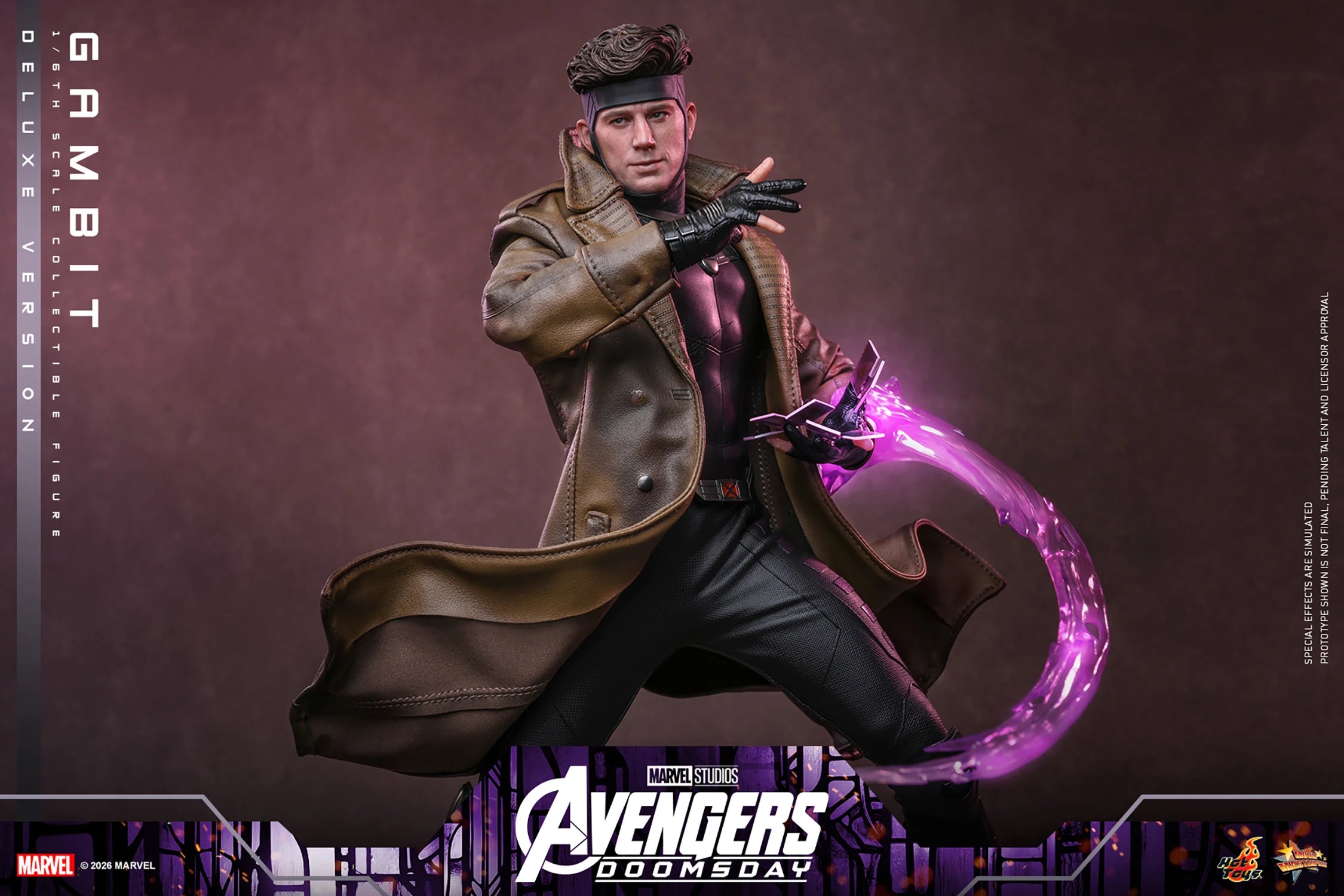 Hot Toys MMS910 / MMS 911 Avengers: Doomsday  1/6th scale Gambit Collectible Figure (Standard / Deluxe Version) 1/6 Action Figure