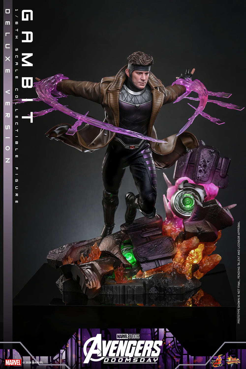 Hot Toys MMS910 / MMS 911 Avengers: Doomsday  1/6th scale Gambit Collectible Figure (Standard / Deluxe Version) 1/6 Action Figure