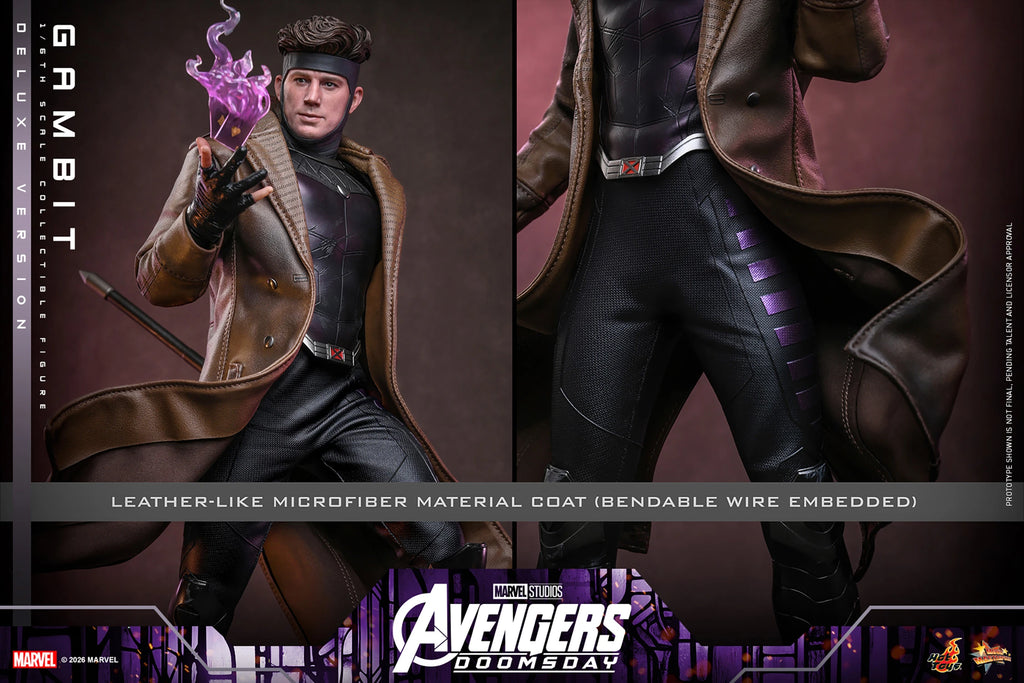 Hot Toys MMS910 / MMS 911 Avengers: Doomsday  1/6th scale Gambit Collectible Figure (Standard / Deluxe Version) 1/6 Action Figure