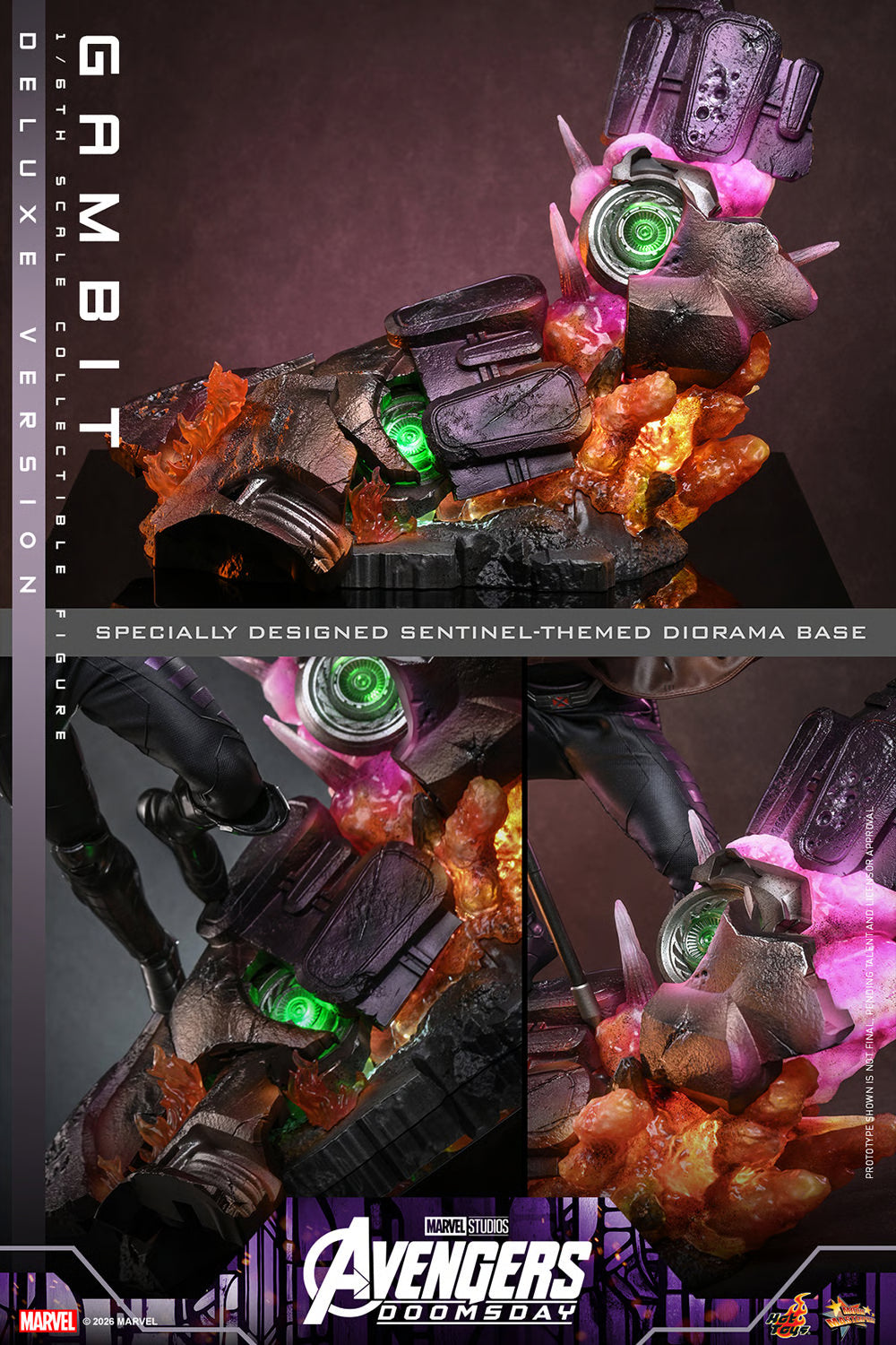 Hot Toys MMS910 / MMS 911 Avengers: Doomsday  1/6th scale Gambit Collectible Figure (Standard / Deluxe Version) 1/6 Action Figure