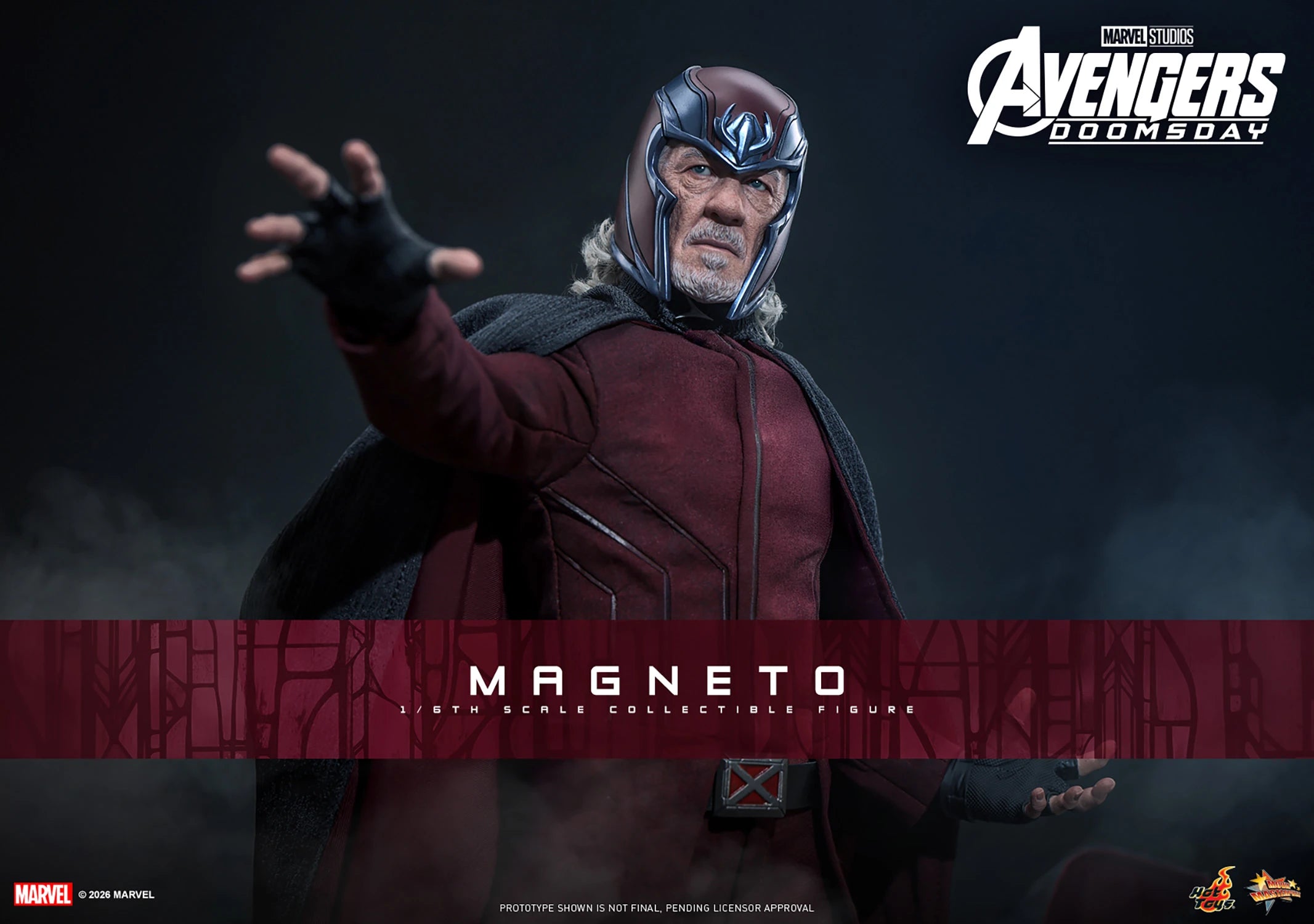 Hot Toys MMS912 / MMS913 Avengers: Doomsday - 1/6th scale Magneto Collectible Figure (Standard / Deluxe Version)