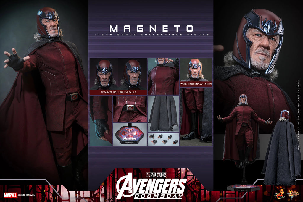Hot Toys MMS912 / MMS913 Avengers: Doomsday - 1/6th scale Magneto Collectible Figure (Standard / Deluxe Version)