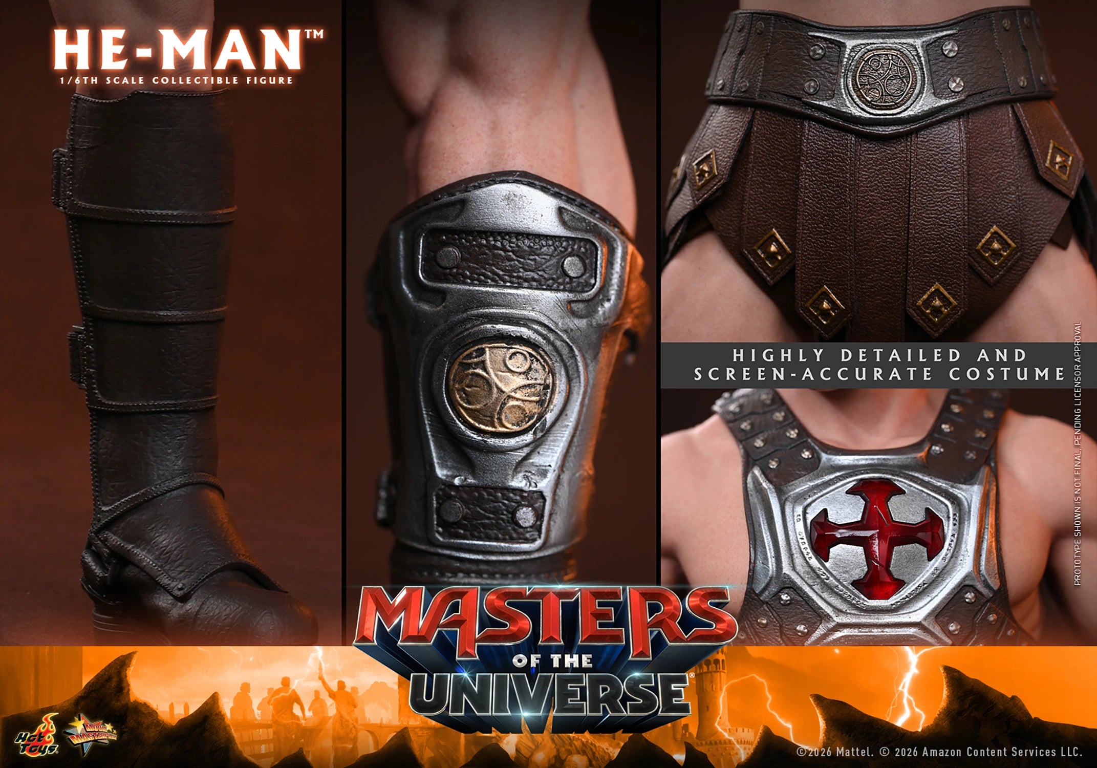 Hot Toys Masters of the Universe He-Man MMS888 1/6 Scale Action Figure Hot Toys