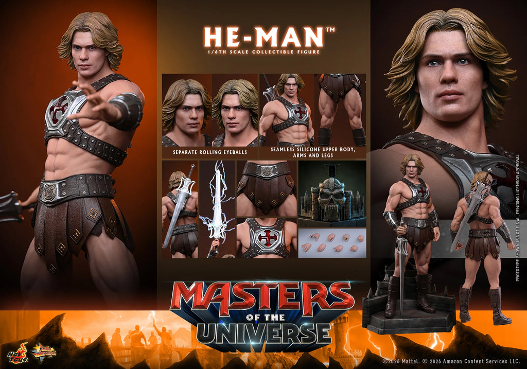 Hot Toys Masters of the Universe He-Man MMS888 1/6 Scale Action Figure Hot Toys