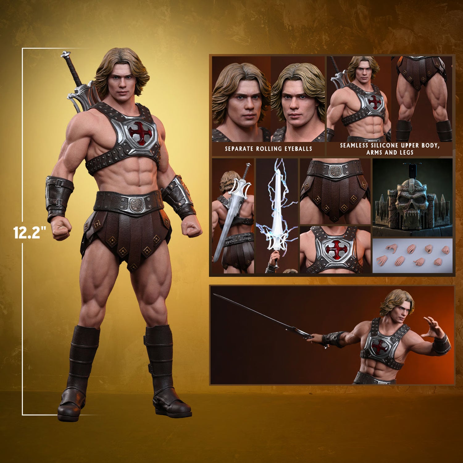 Hot Toys Masters of the Universe He-Man MMS888 1/6 Scale Action Figure Hot Toys