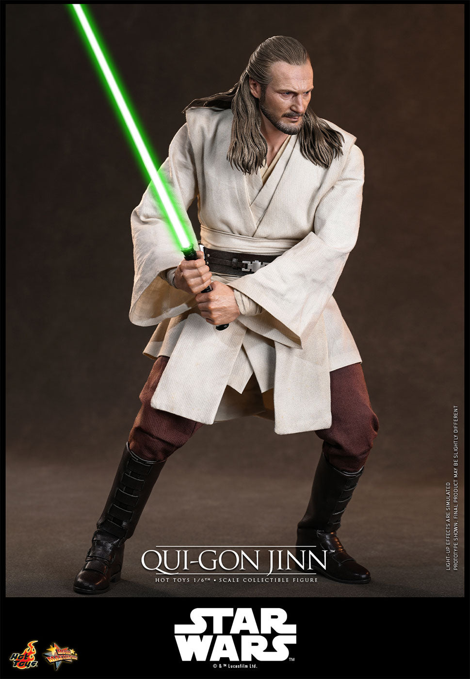 Hot Toys Star Wars: The Phantom Menace MMS880 Qui-Gon Jinn 1/6th Scale Action Figure Hot Toys