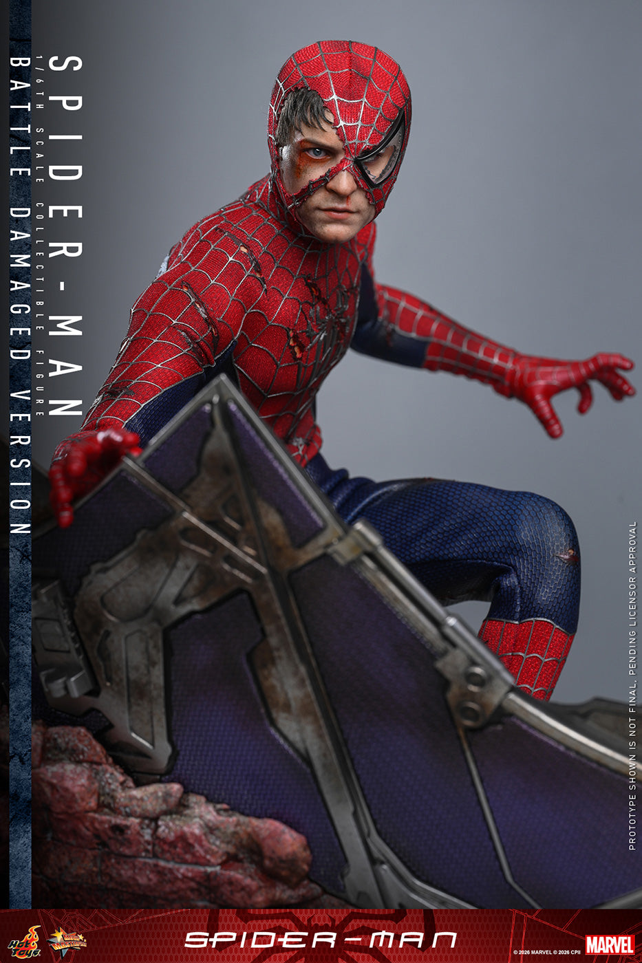 Hot Toys Spider-Man (Battle Damaged Version) MMS859 Hot Toys