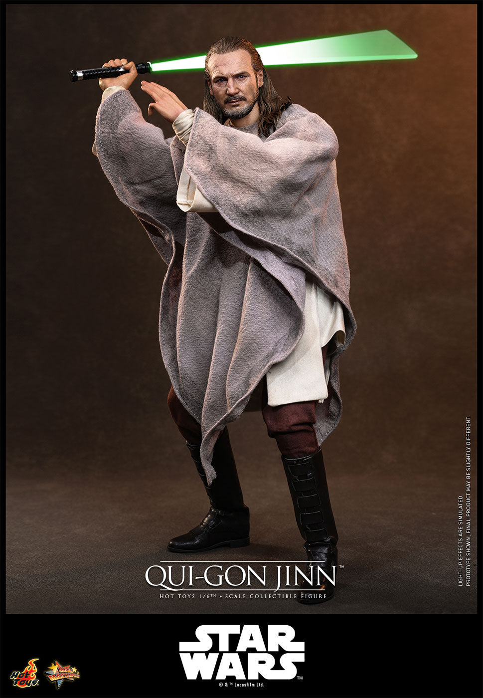 Hot Toys Star Wars: The Phantom Menace MMS880 Qui-Gon Jinn 1/6th Scale Action Figure Hot Toys