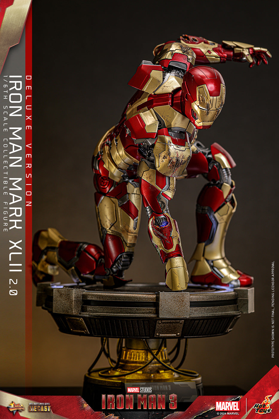 Hot Toys Iron Man 3 Iron Man Mark 42 Diecast MMS759D66 (Deluxe Edition) 1/6 Scale Action Figure Hot Toys