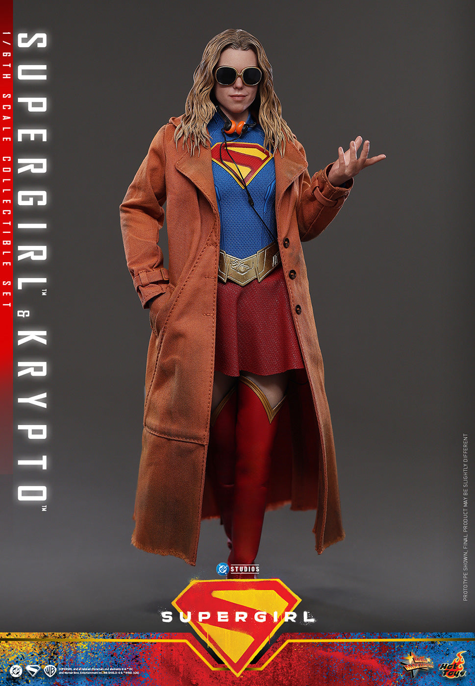 Hot Toys Supergirl & Krypto MMS869 Set 1/6 Scale Action Figure Hot Toys