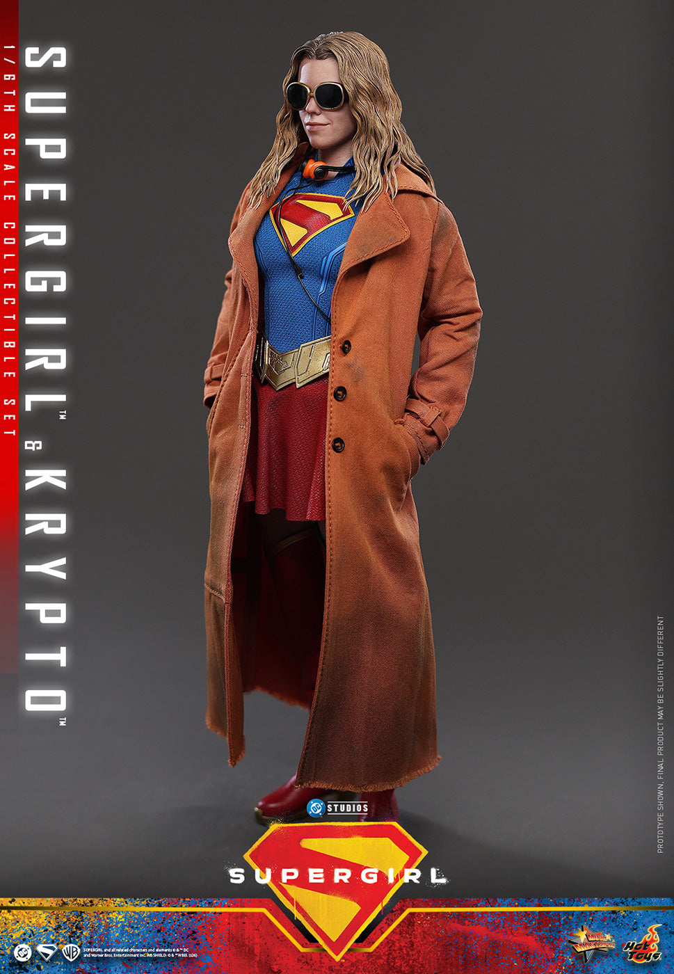 Hot Toys Supergirl & Krypto MMS869 Set 1/6 Scale Action Figure Hot Toys