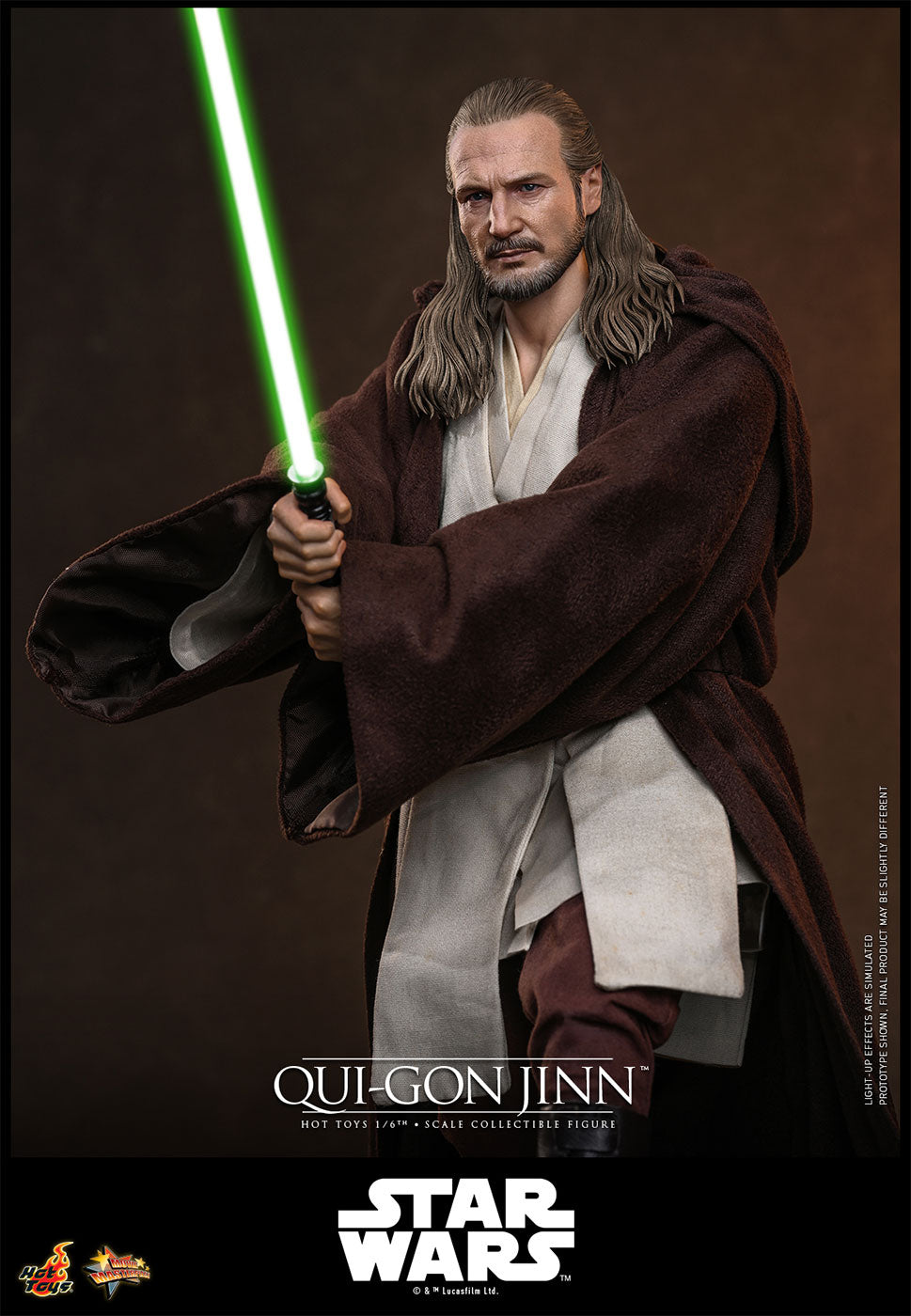 Hot Toys Star Wars: The Phantom Menace MMS880 Qui-Gon Jinn 1/6th Scale Action Figure Hot Toys