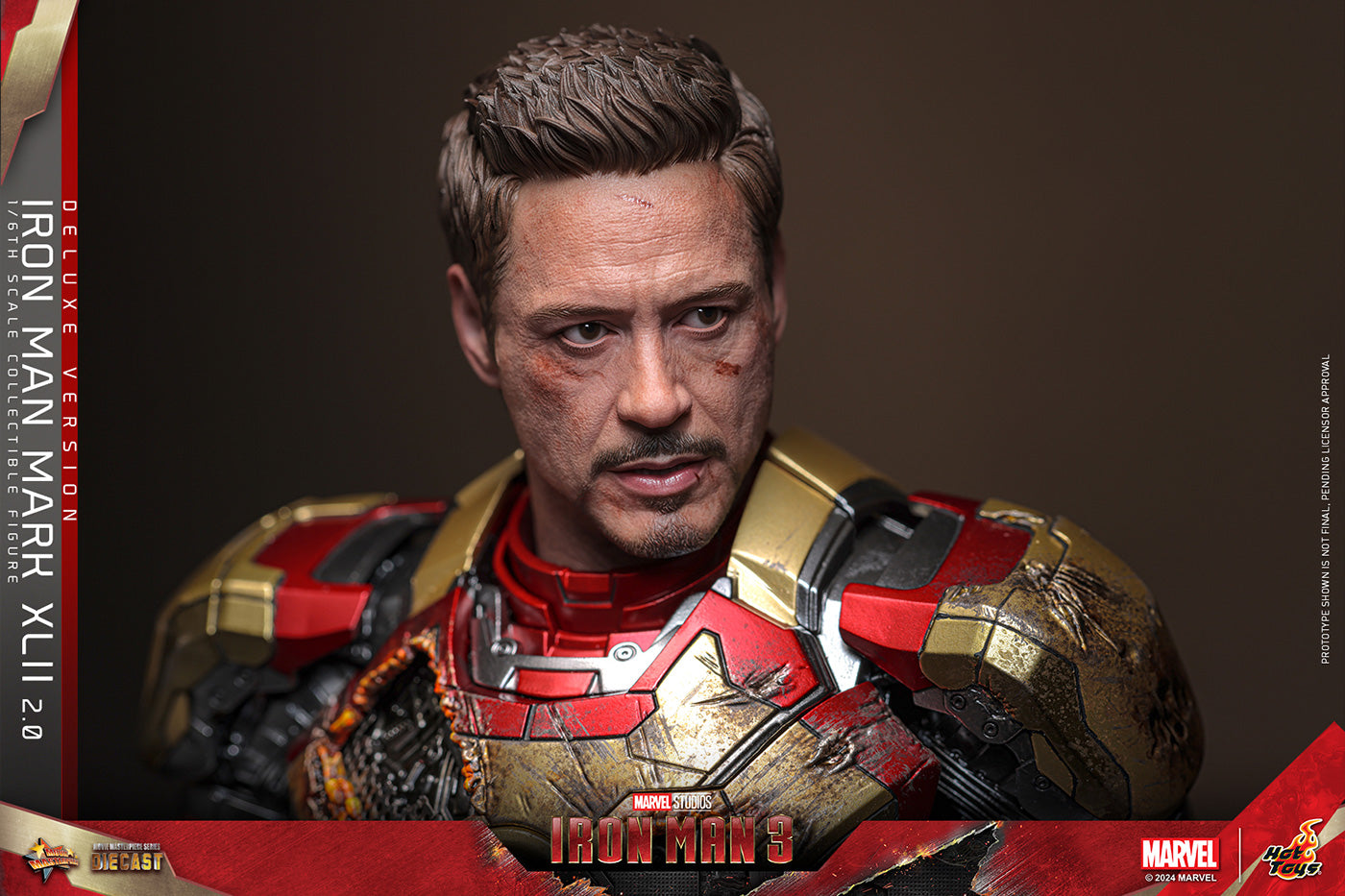 Hot Toys Iron Man 3 Iron Man Mark 42 Diecast MMS759D66 (Deluxe Edition) 1/6 Scale Action Figure Hot Toys