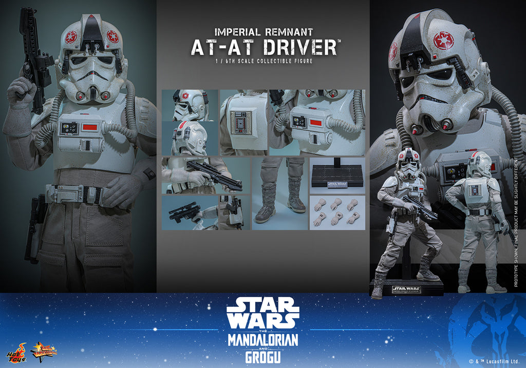 Hot Toys MMS845 Imperial Remnant AT-AT Driver Star Wars: The Mandalorian & Grogu 1/6th Scale Action Figure Hot Toys
