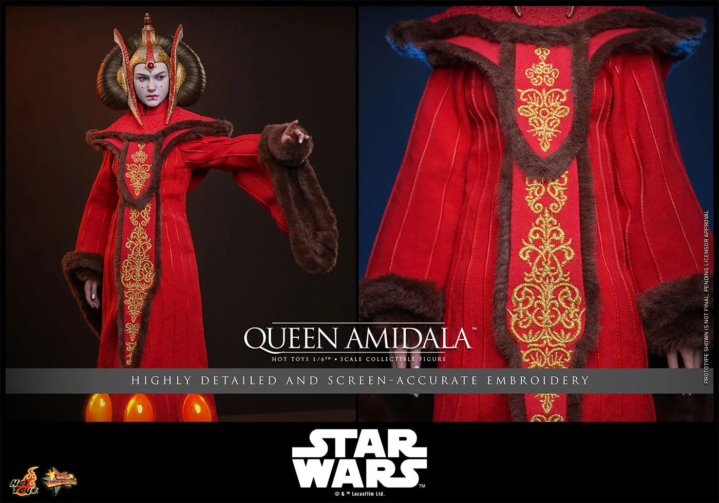 Hot Toys Star Wars: The Phantom Menace Queen Amidala MMS883 Action Figure Hot Toys