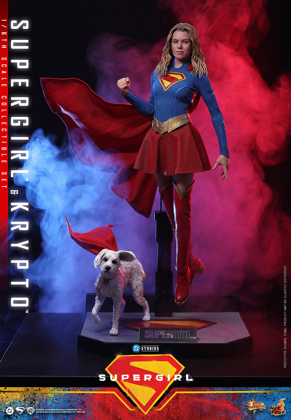 Hot Toys Supergirl & Krypto MMS869 Set 1/6 Scale Action Figure Hot Toys