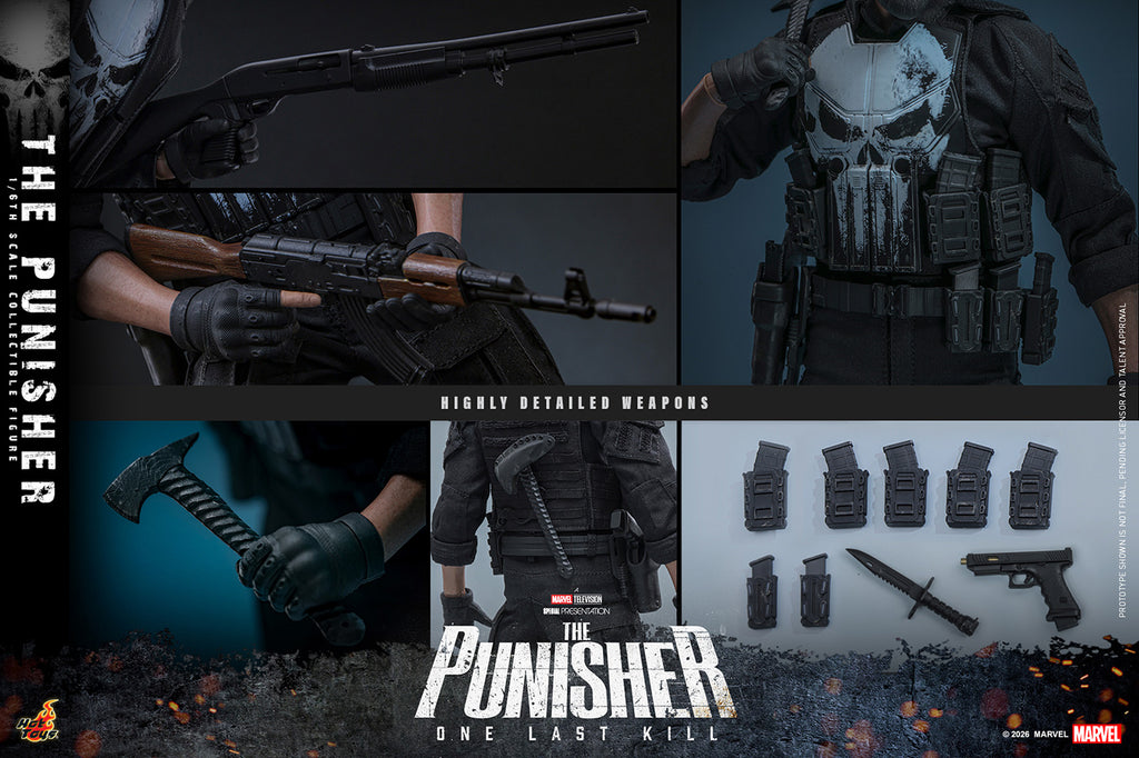 Hot Toys TMS190 The Punisher: One Last Kill 1/6th Scale Action Figure Hot Toys