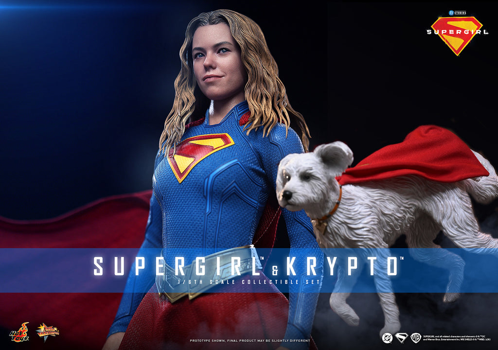 Hot Toys Supergirl & Krypto MMS869 Set 1/6 Scale Action Figure Hot Toys