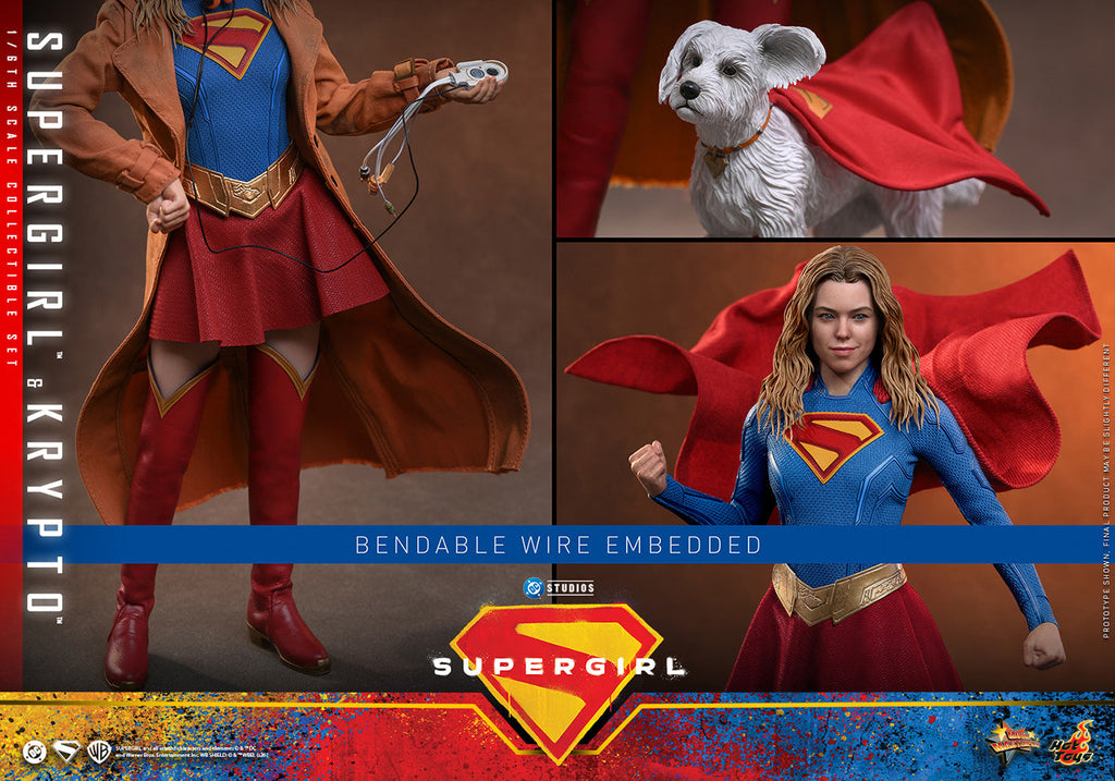 Hot Toys Supergirl & Krypto MMS869 Set 1/6 Scale Action Figure Hot Toys
