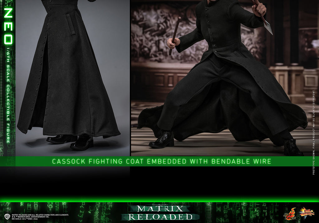 Hot Toys MMS868 Neo The Matrix Reloaded 1/6 Scale Action Figure Hot Toys