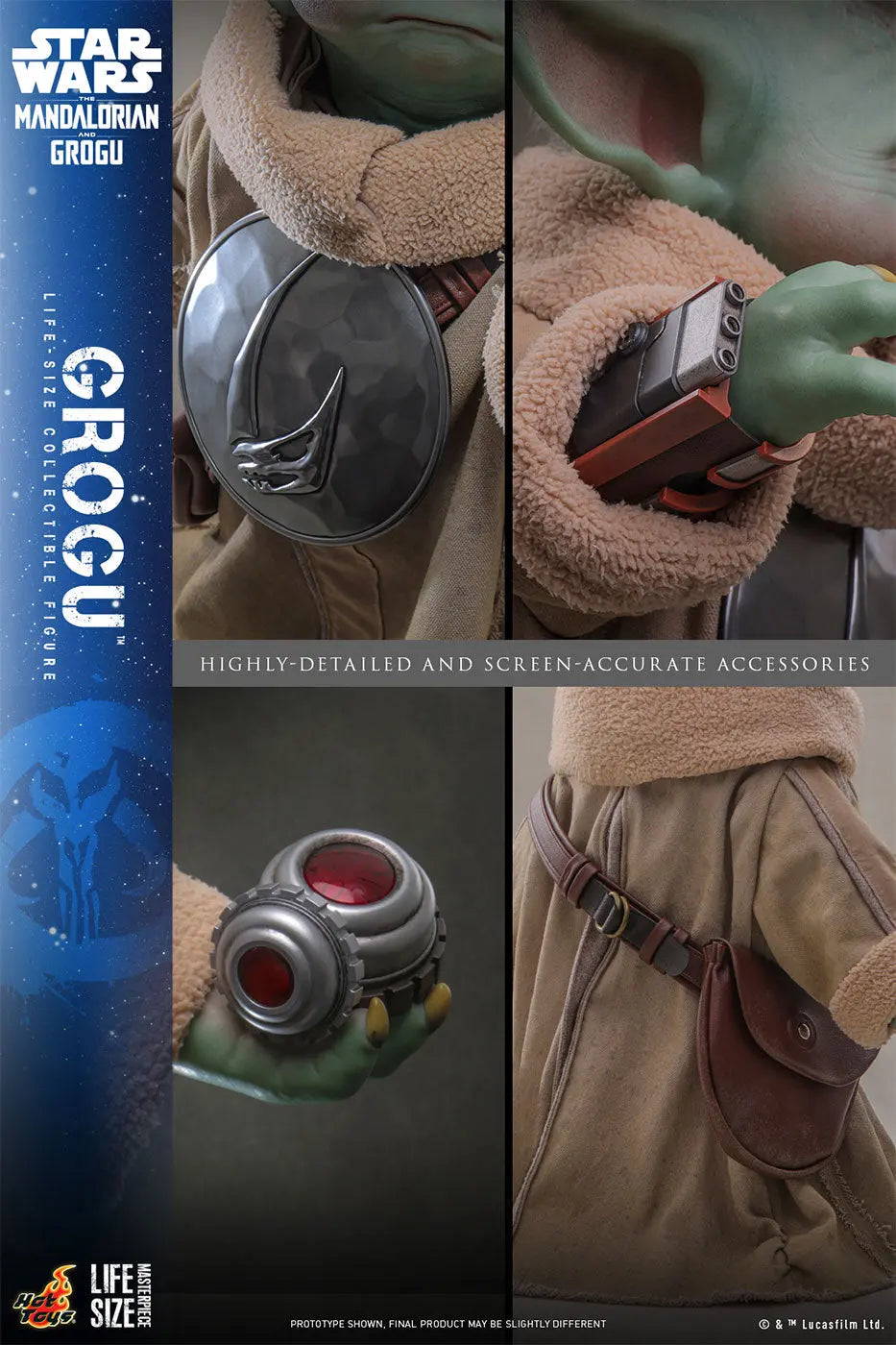Hot Toys Star Wars: The Mandalorian And Grogu LMS016 Grogu Life-Size (1:1) Action Figure Hot Toys
