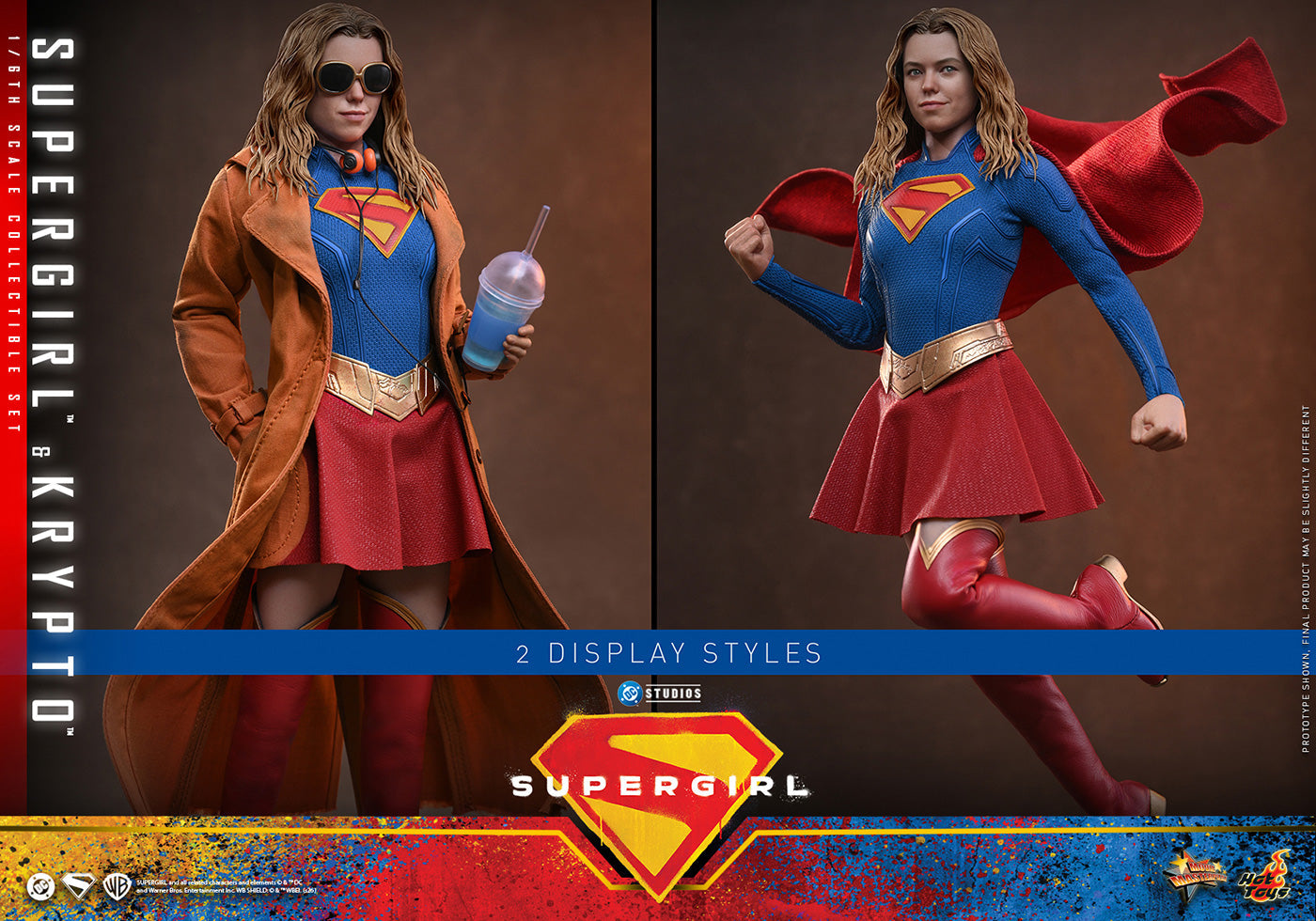 Hot Toys Supergirl & Krypto MMS869 Set 1/6 Scale Action Figure Hot Toys