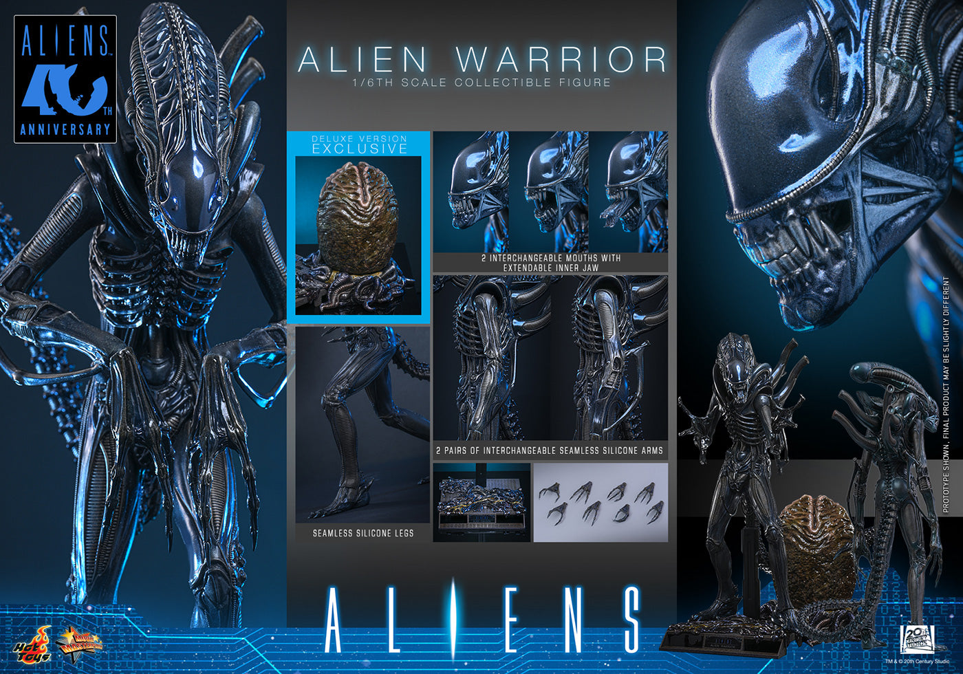 Hot Toys Alien Warrior MMS898 / MMS899 1/6 Scale Action Figure Hot Toys