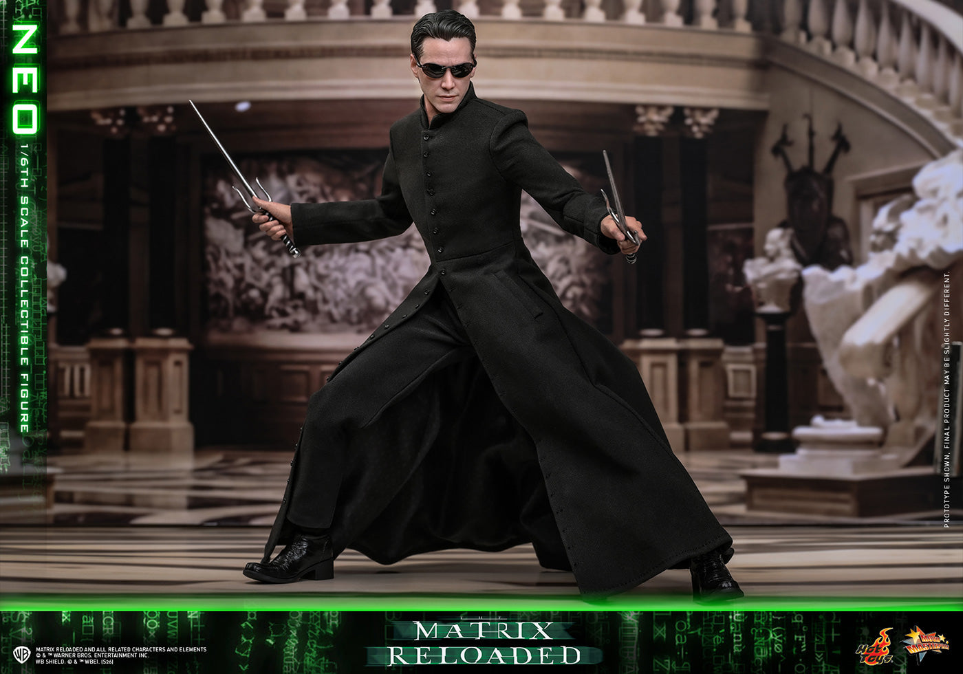 Hot Toys MMS868 Neo The Matrix Reloaded 1/6 Scale Action Figure Hot Toys