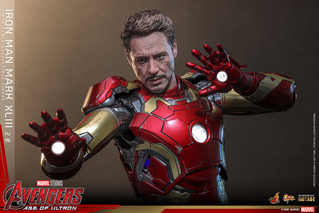 Hot Toys MMS865/6D80 Iron Man Mark Xliii 2.0 Diecast 1/6 Action Figure Hot Toys